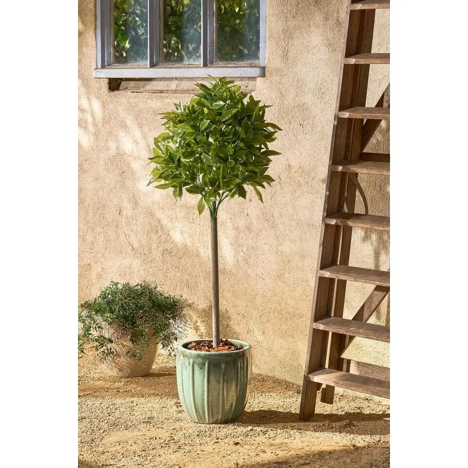 Mica Decorations Laurierboom Kunstplant - H120 x &Oslash;40 cm - Groen