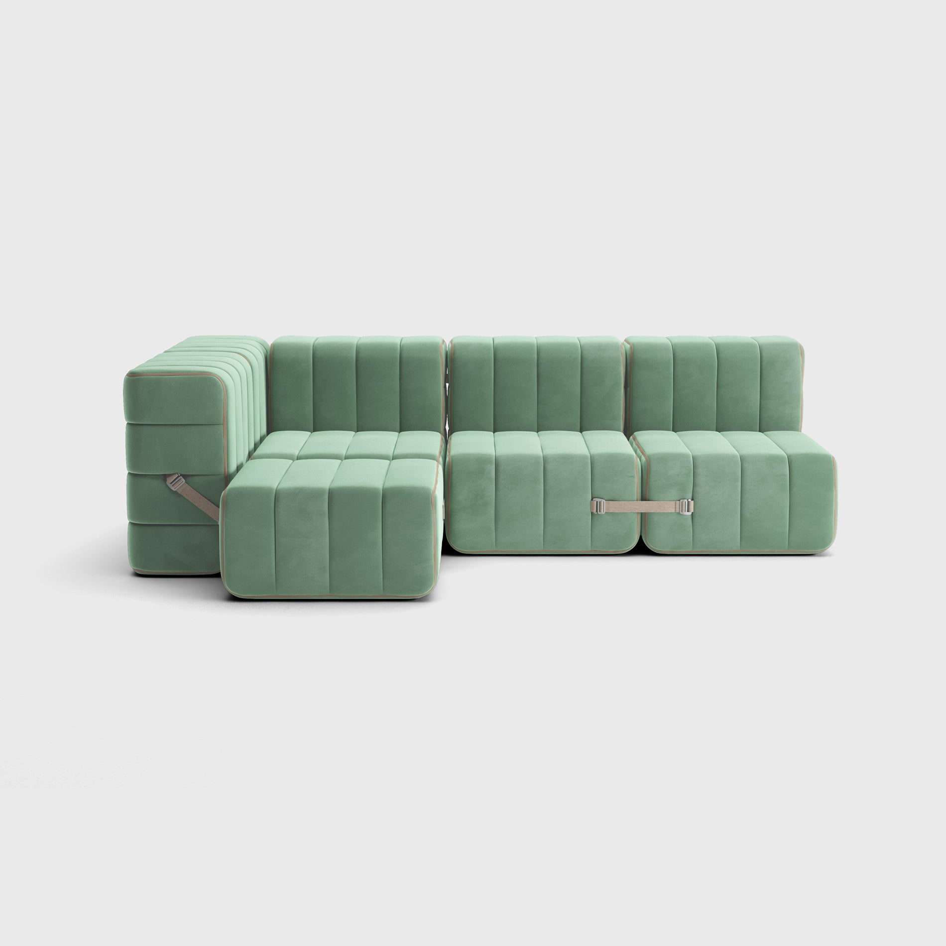 Curt-Set 9 - Barcelona - Patina (licht Groen)