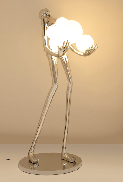 MOOSEE lampa podłogowa HUMAN SILVERPREMIUM