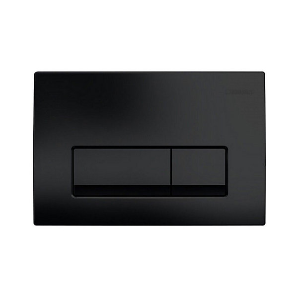 Geberit Delta 50 Plaque de commande double touche, Noir mat (115.119.14.1)