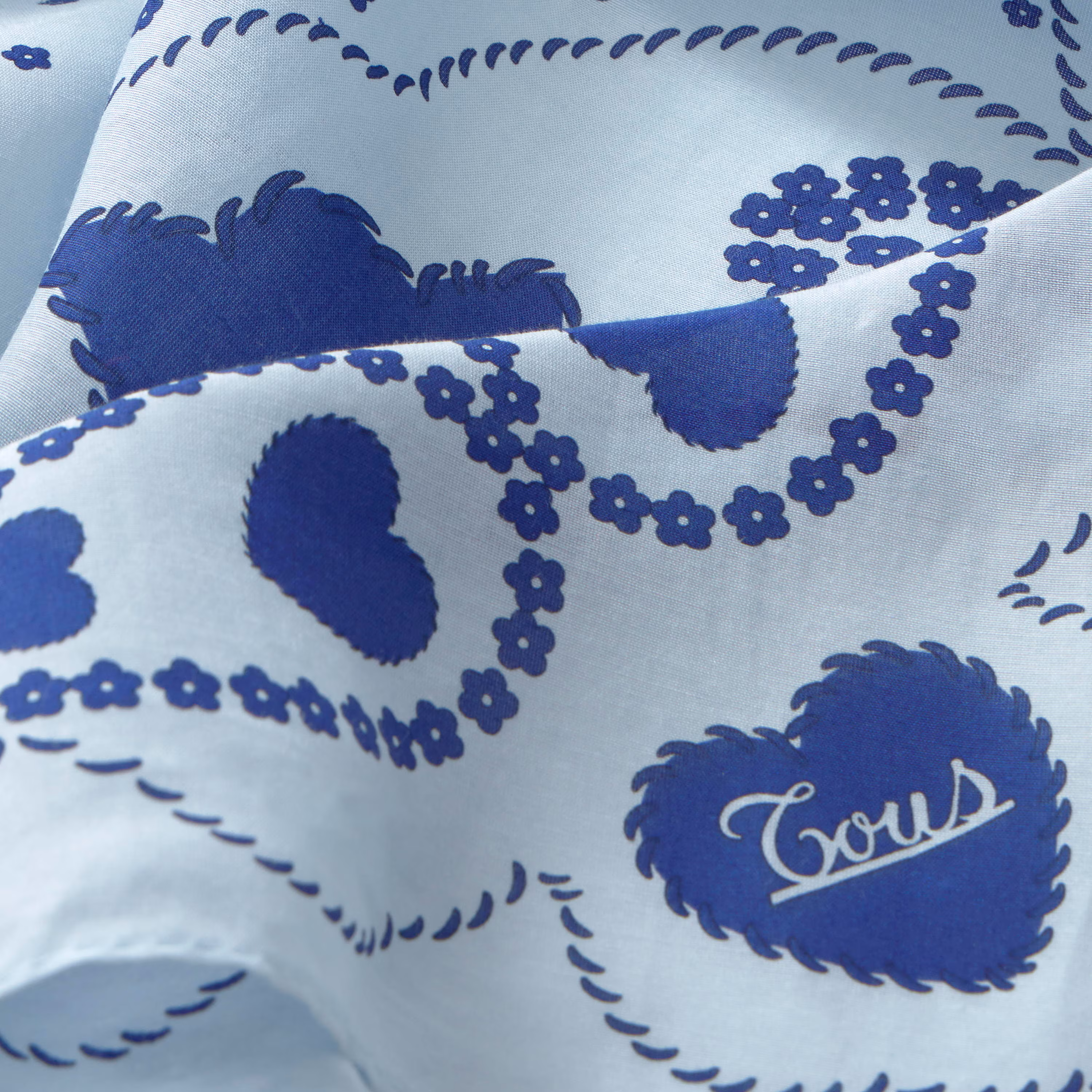 Pañuelo cuadrado azul cielo TOUS Motifs Paisley