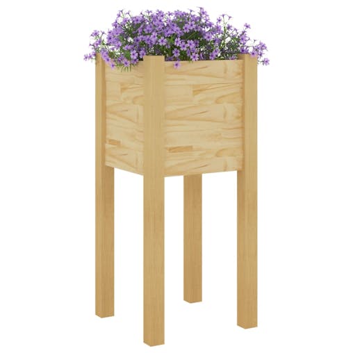 NNEVL Garden Planters 2 pcs 31x31x70 cm Solid Pinewood