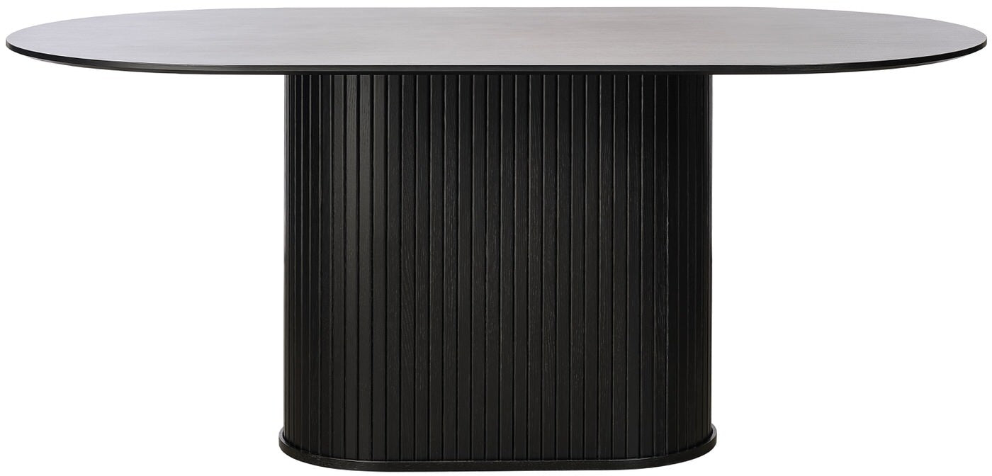 Hygge Interiors Nola 180 cm Ovale Eettafel Zwart