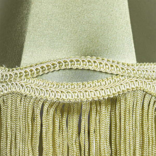 Abat-jour en tissu vert 12 cm - Granny