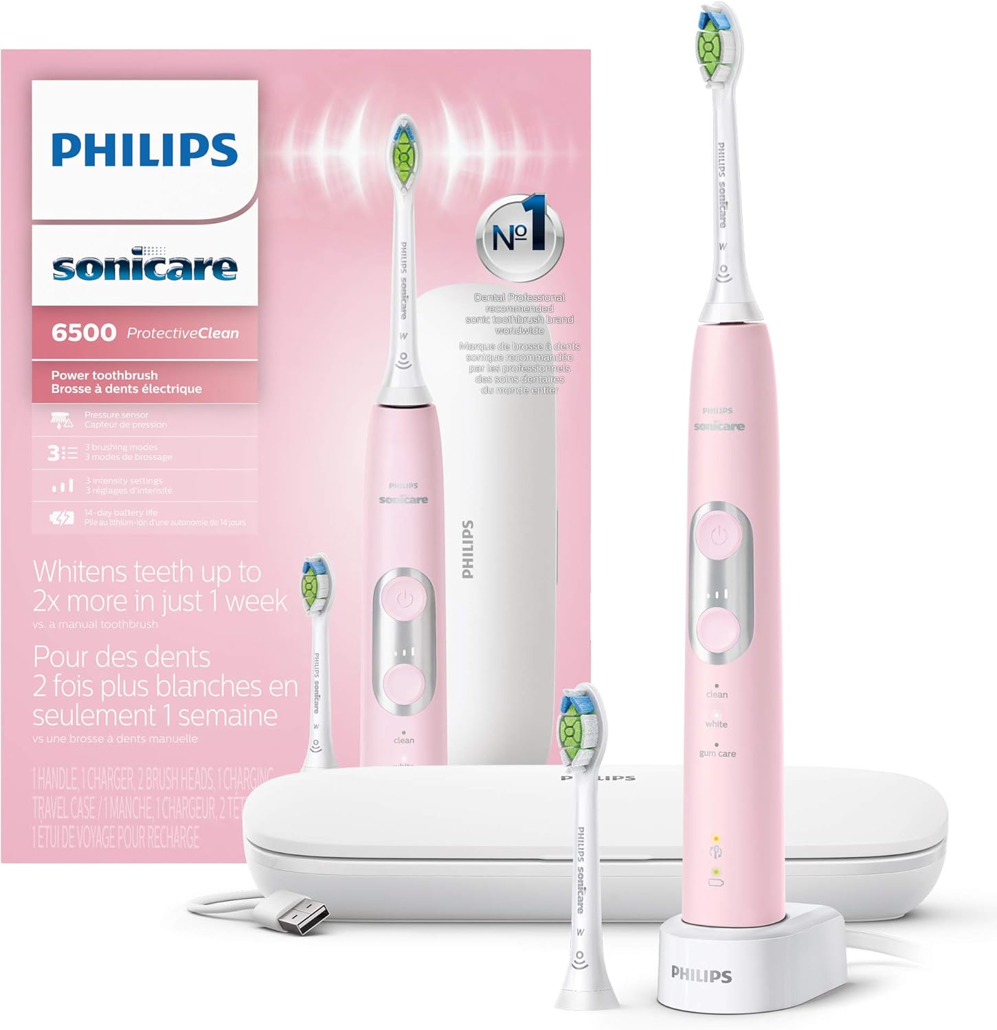 PHILIPS Sonicare Protective Clean 6500 Rechargeable Electric Toothbrush