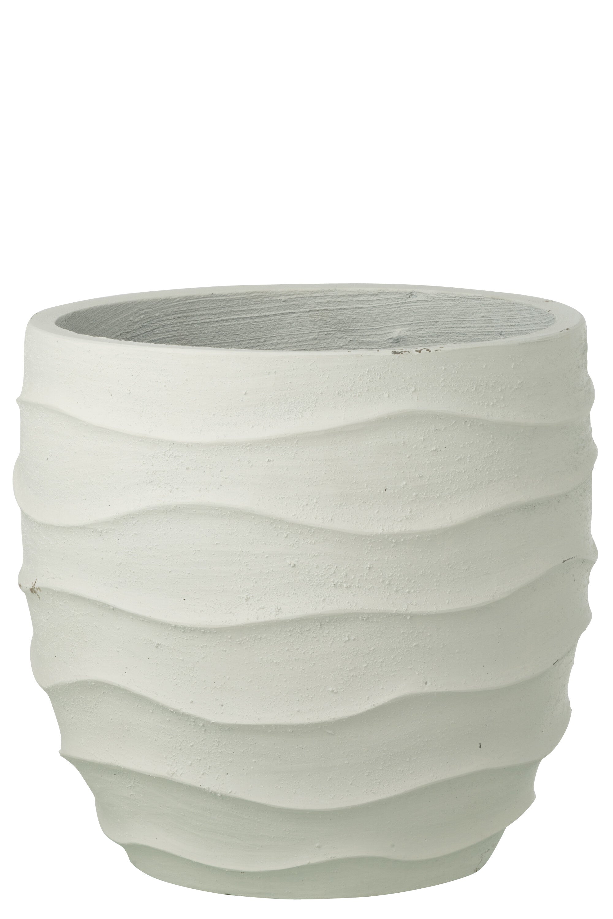 J-Line bloempot Golf   Buiten zand - steen - wit - large