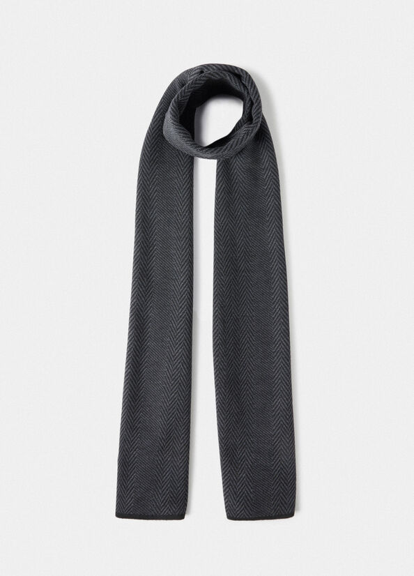 Sciarpa chevron in lana