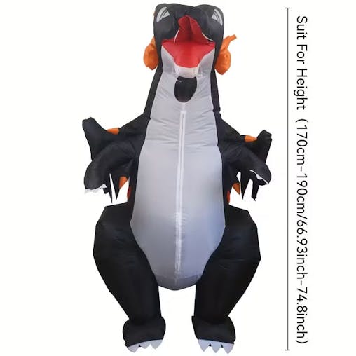 NNETM Jurassic Fire Dragon Inflatable Costume