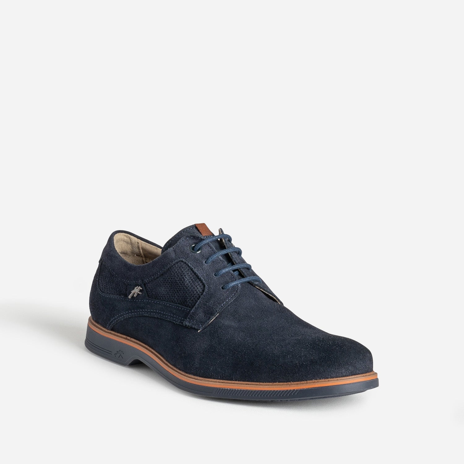 Derby FLUCHOS marine cuir velours