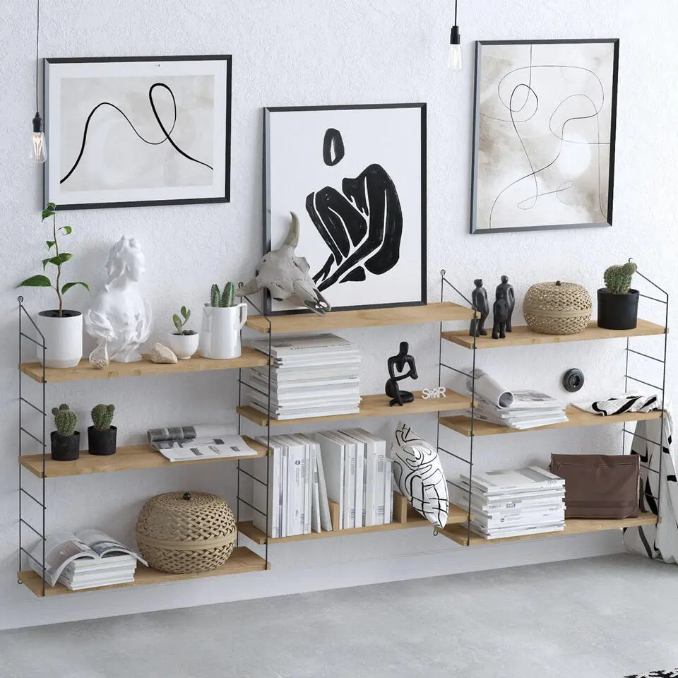 CALICOSY - Wandrek LABA - Licht hout - 85x216x20 cm