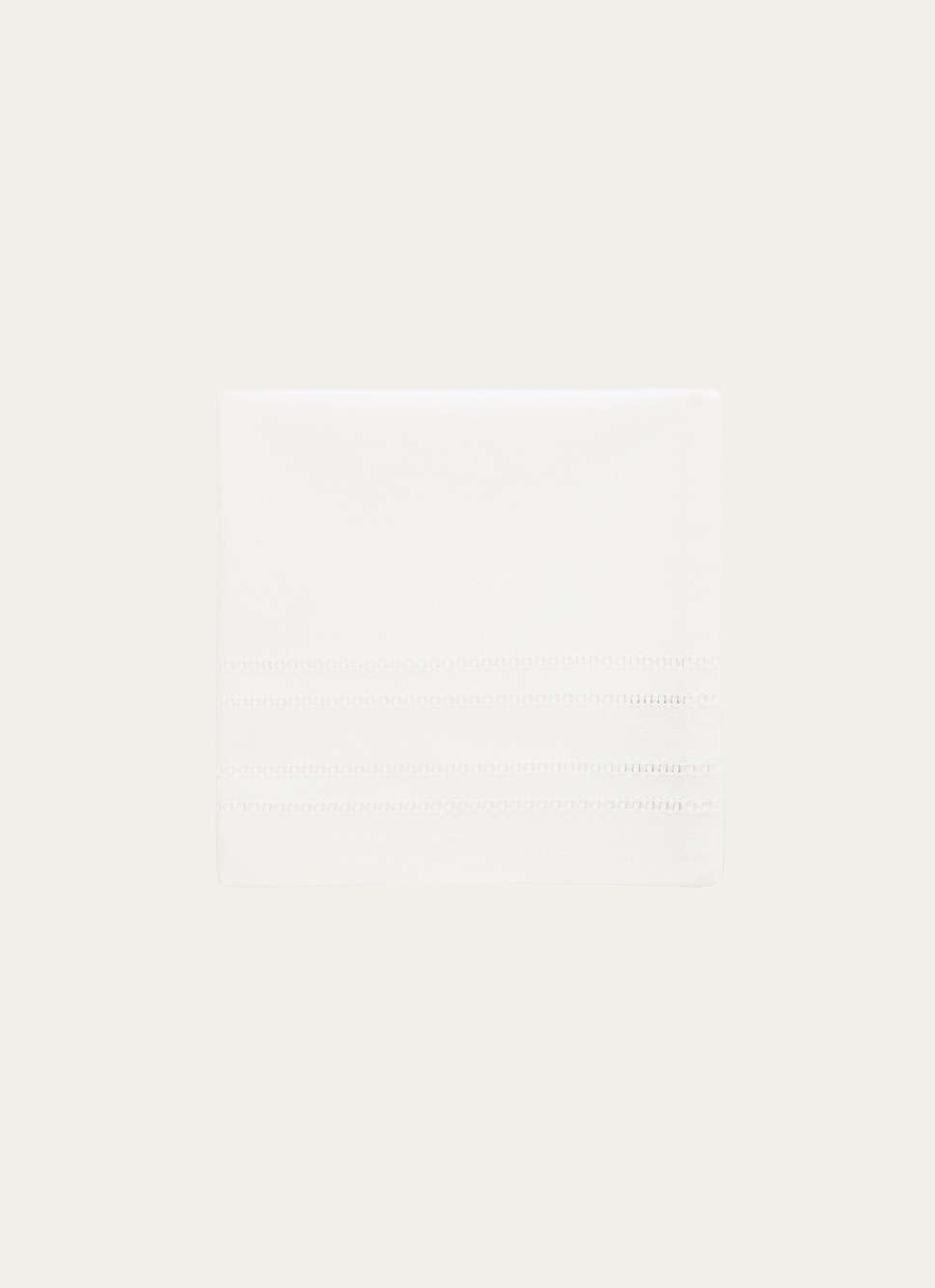 SERVIETTE DE TABLE UNIE EN COTON DÉTAIL AJOURÉ GRIS