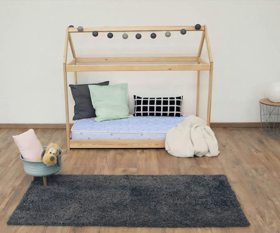 ENFANT CALIN - Matelas Bébé 100% Coton Mousse FERME Bleu 90x190