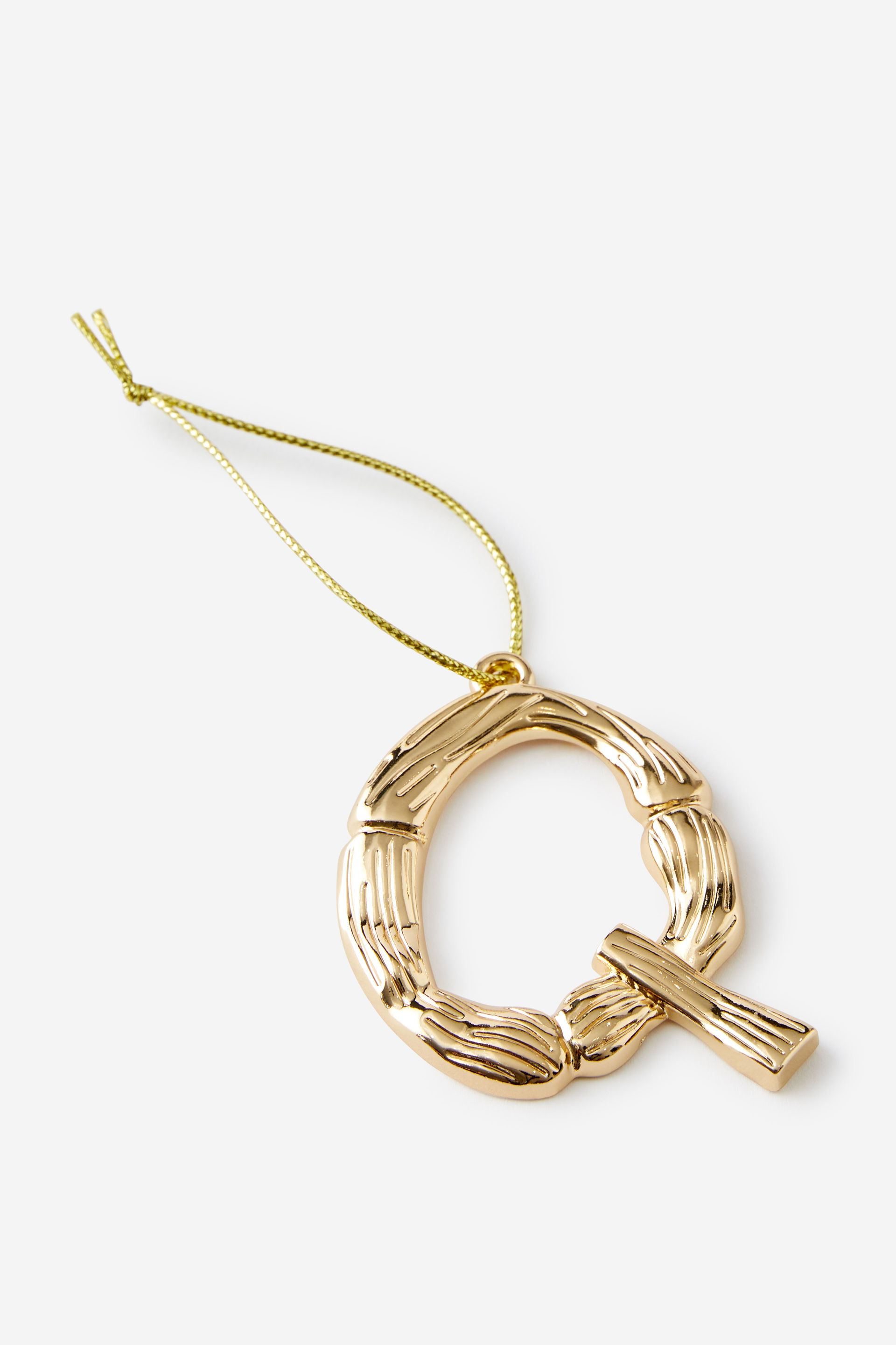 Metal Alphabet Christmas Ornament