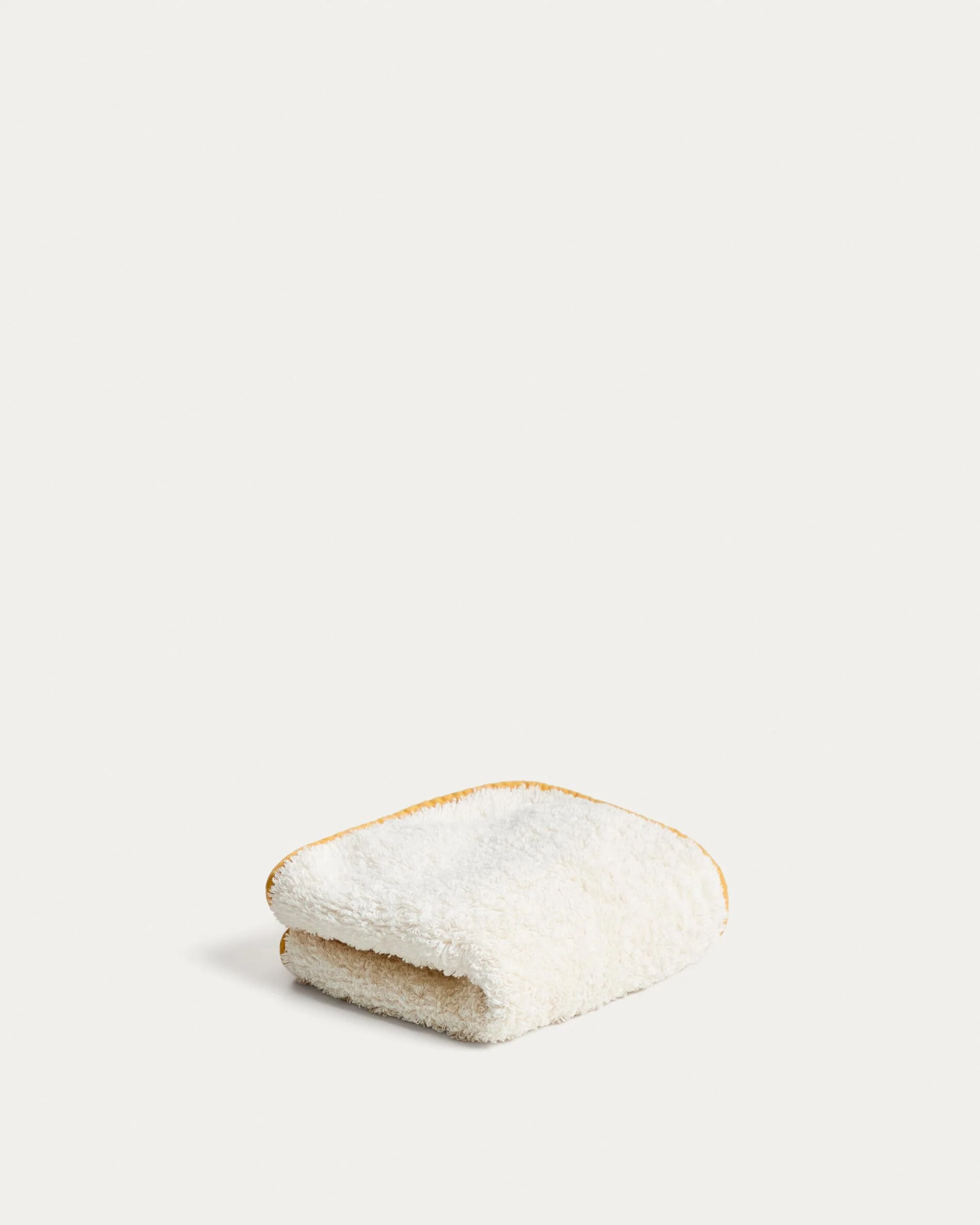 Sedora 100% cotton towel with yellow contrast detail 30 x 50cm