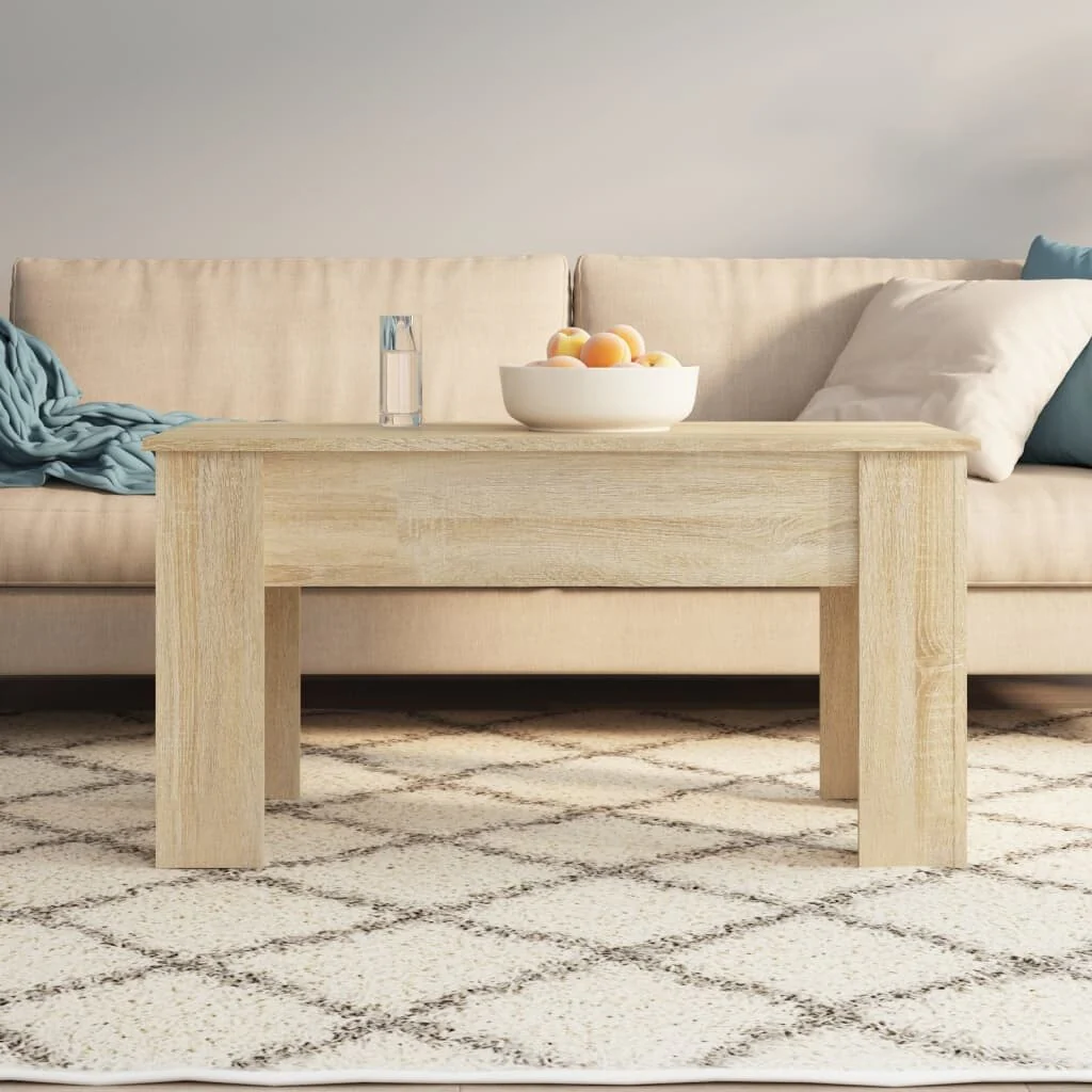 vidaXL Coffee Table Lift Top End Table Accent Side Sofa Table Engineered Wood - 39.8 x 19.3 x 20.5