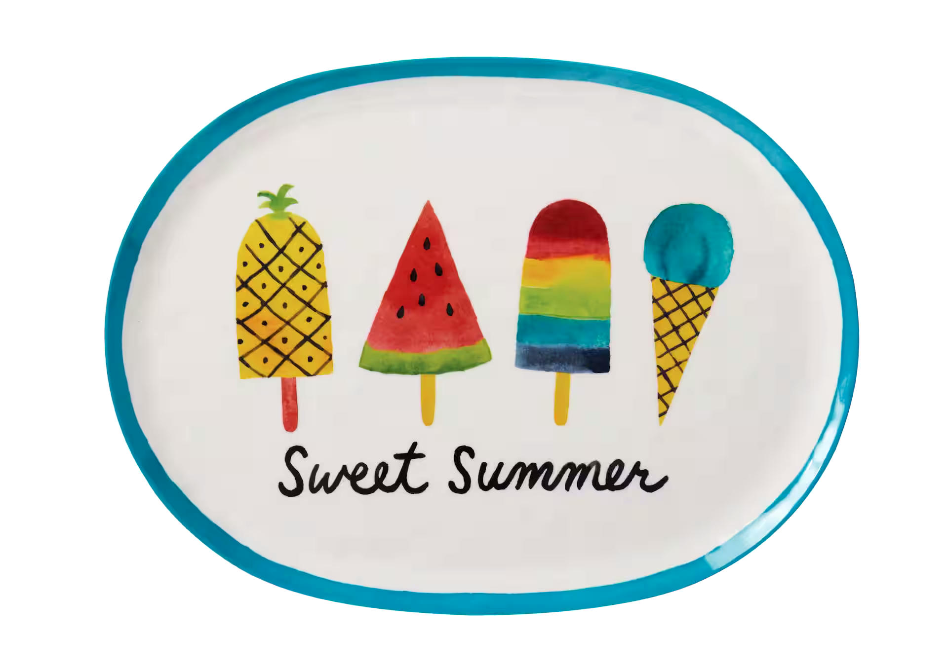 For Living Watermelon Serving Tray, 3-pk