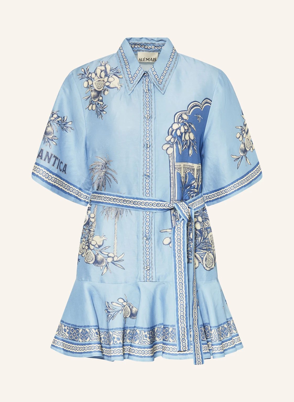 ALÉMAIS Hemdblusenkleid VILLA ROMANTICA mit Leinen