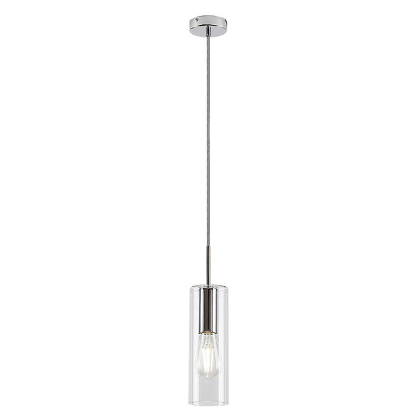 Lampa wisząca chromowana-przezroczysta Esta 1xE27x40W Rabalux