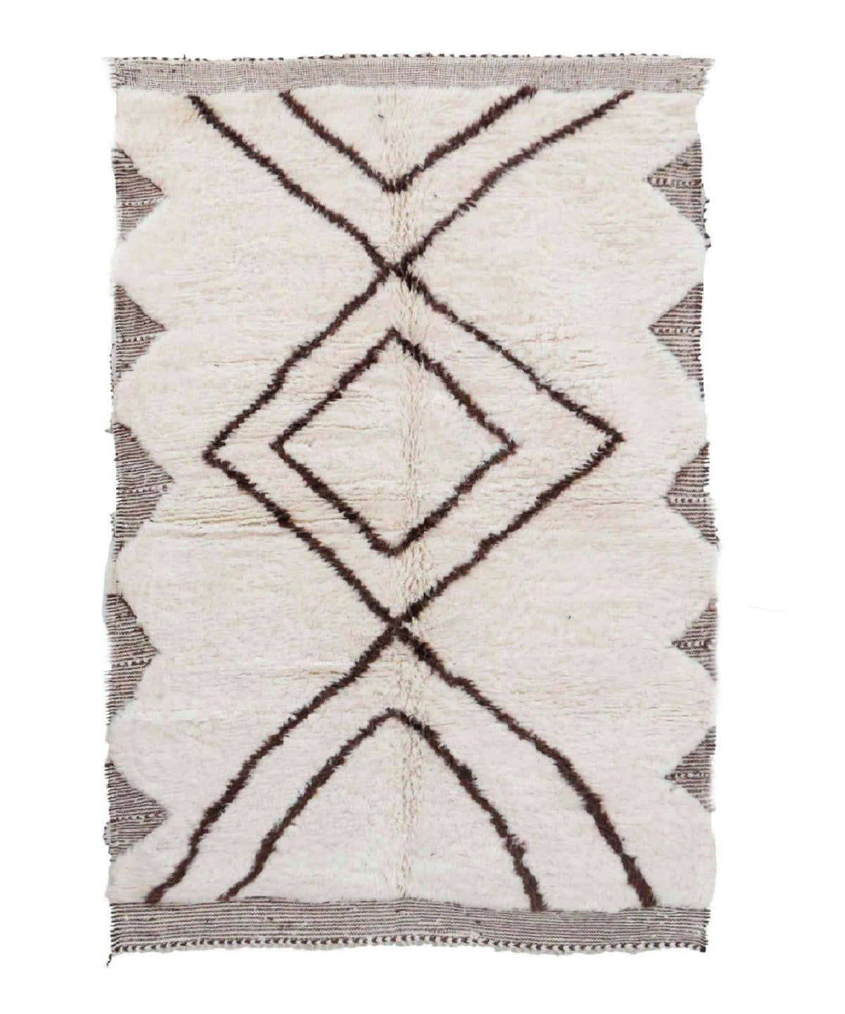 BERBERE - Tapis Berbere marocain pure laine 158x249