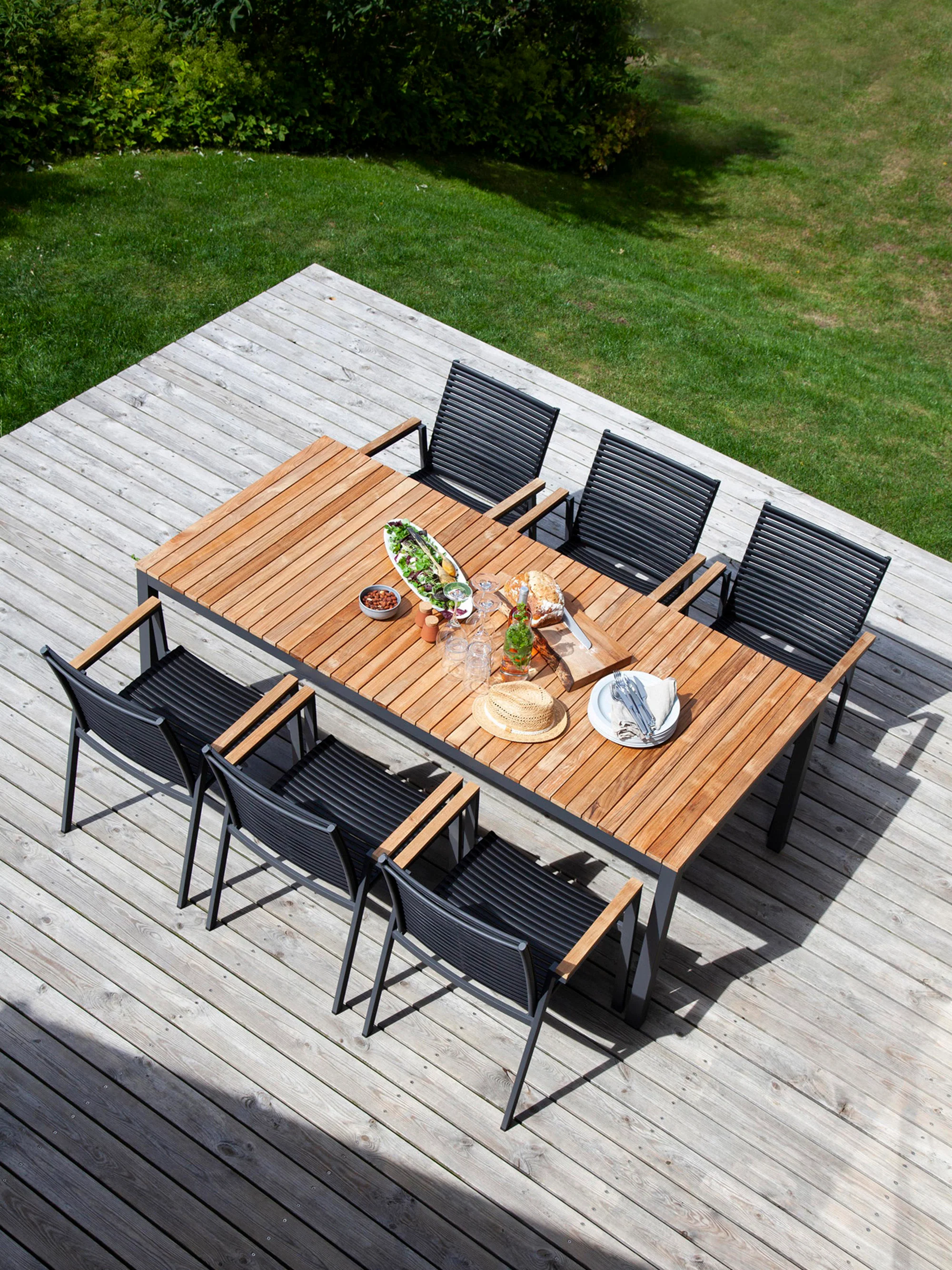 Gartentisch Mood aus Teakholz, 208 x 100 cm