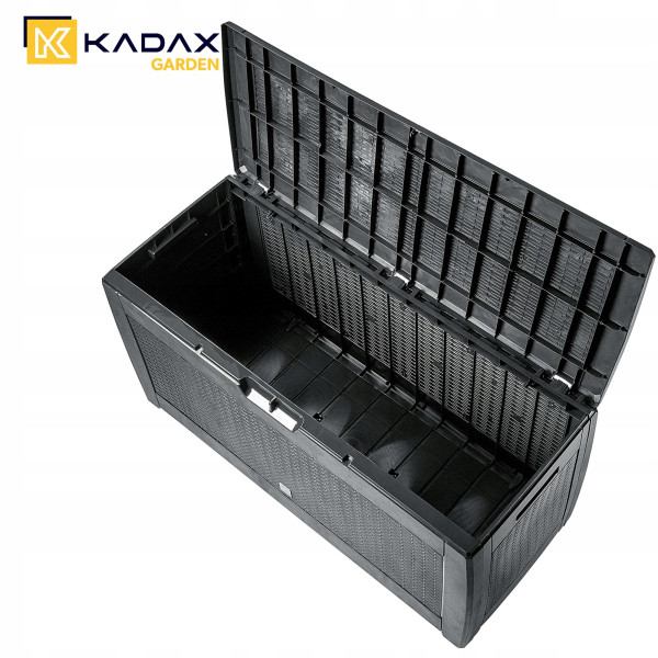 Kadax Skrzynia Ogrodowa Kufer Schowek 310L Szara