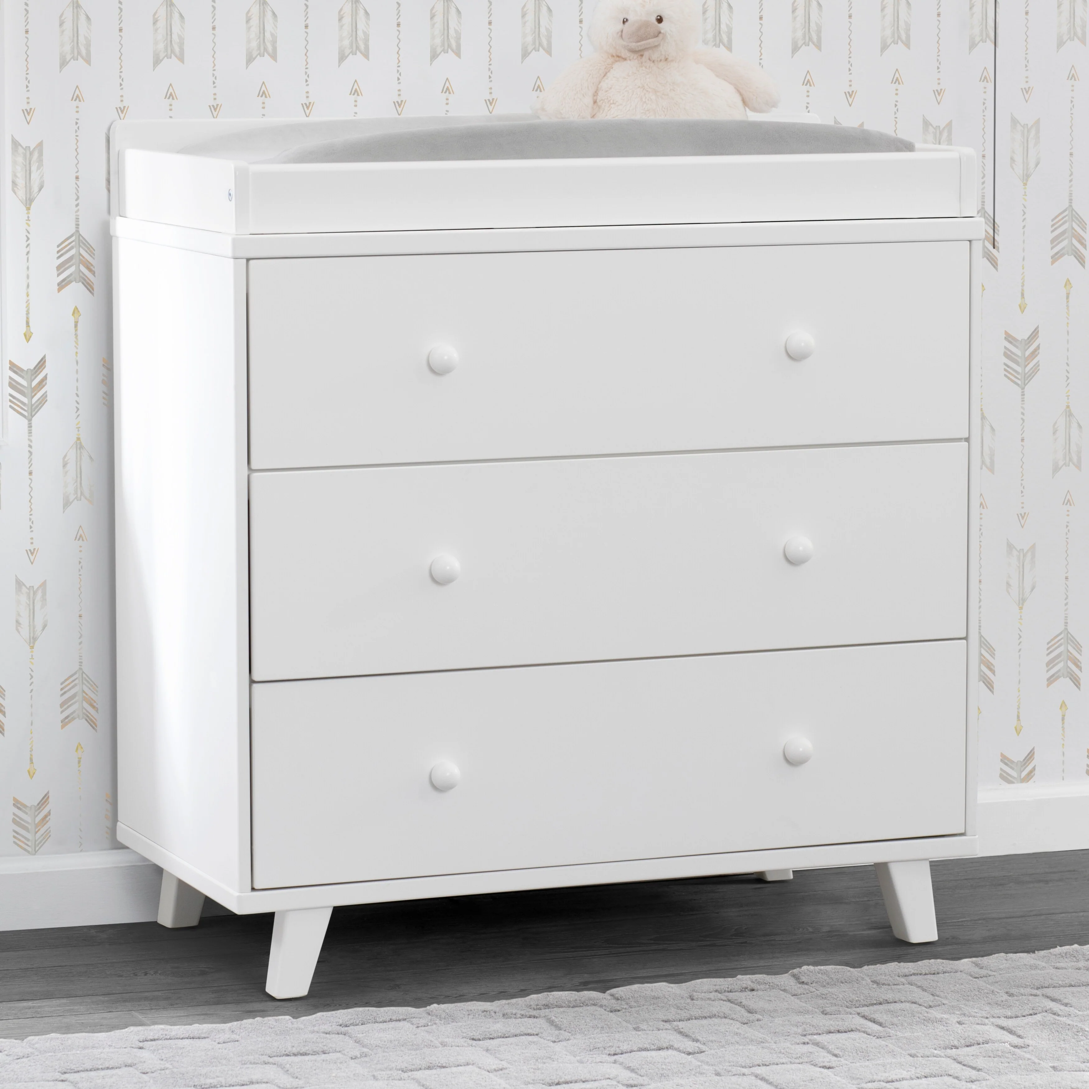 Delta Children Ava 3 Drawer Dresser w/ Changing Top