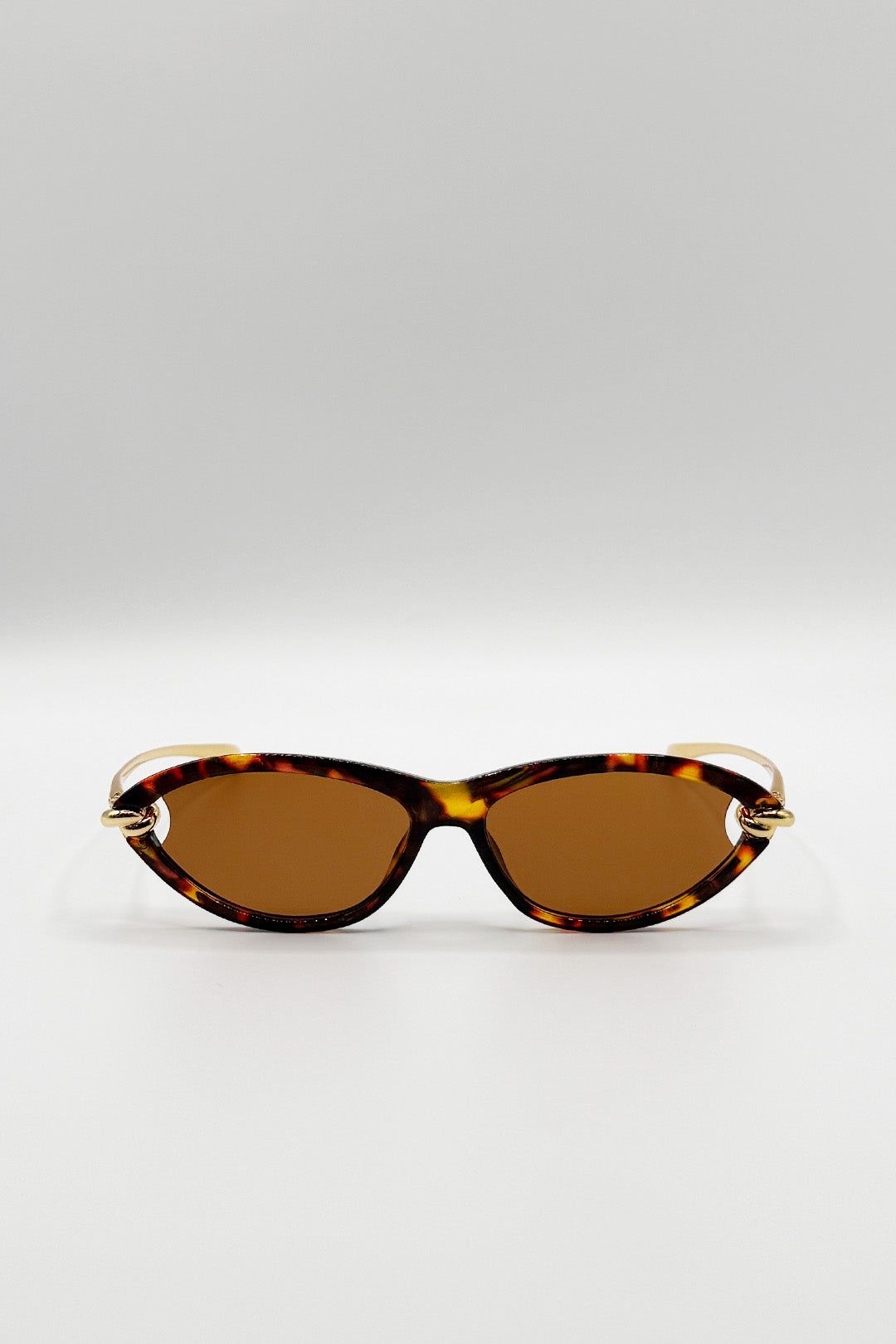SVNX Bold Oval Angular Sunglasses