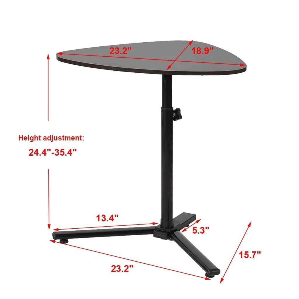 Raised And Lowered Mobile Lazy Laptop Desk Sofa End Table Side Table Snack Tray - N/A