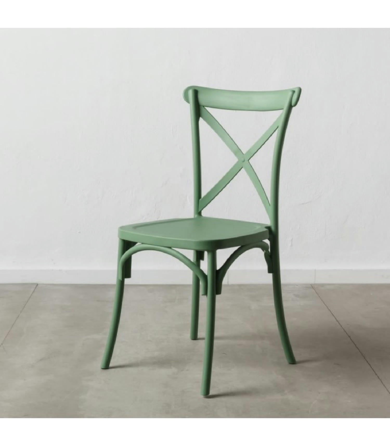 ESPRIT BISTROT - Chaise bistrot en polypropylène vert