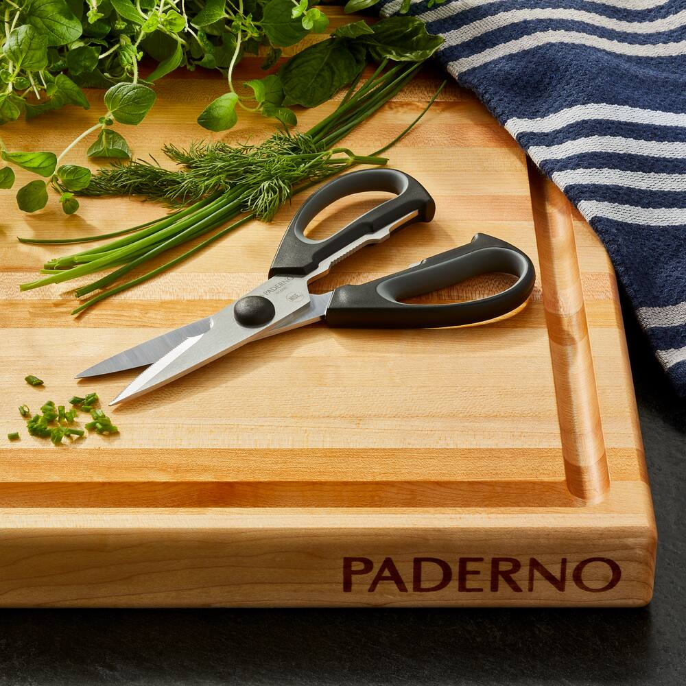 PADERNO Stainless Steel Multi-Purpose Kitchen Shears, Ergonomic Grip