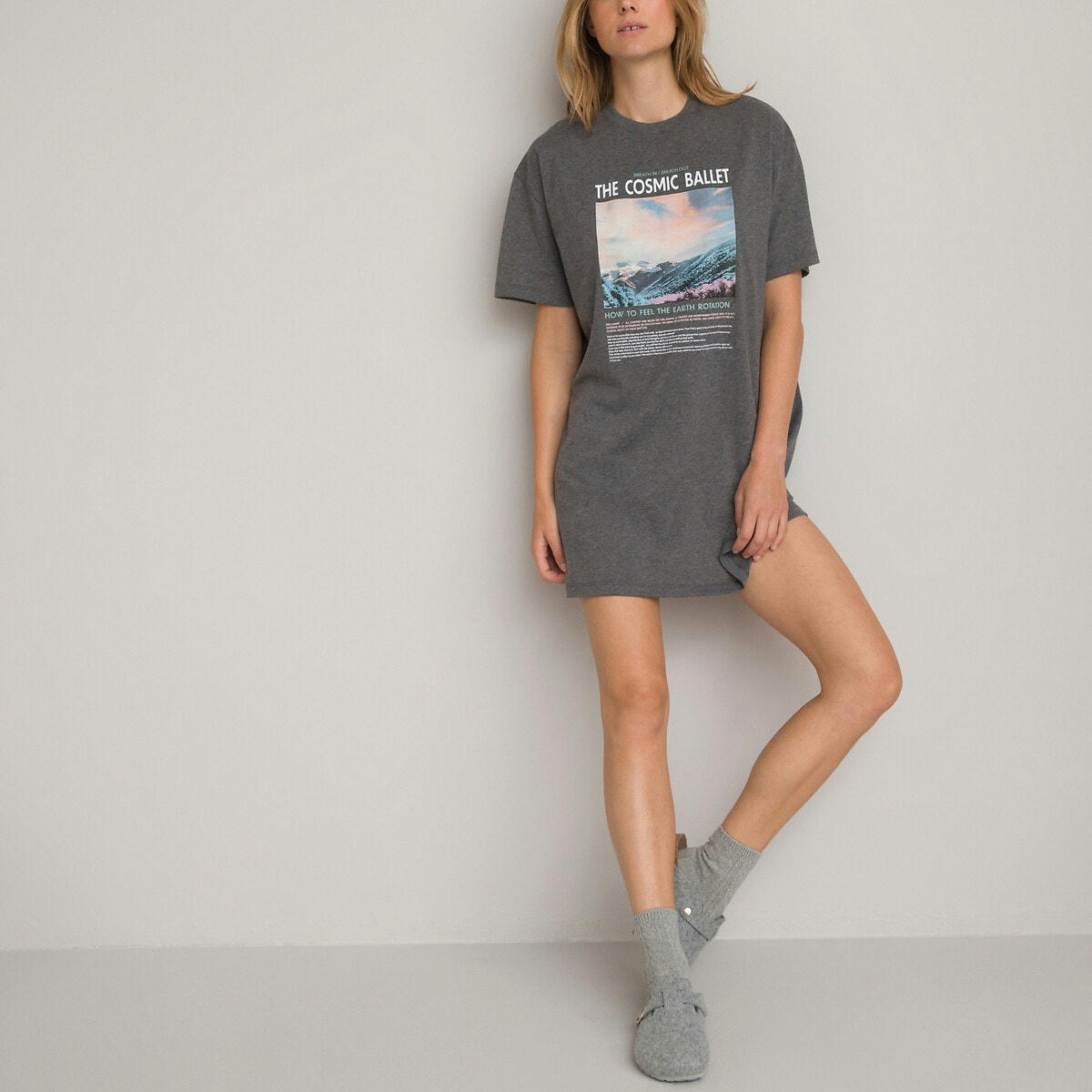 Chemise de nuit, manches courtes