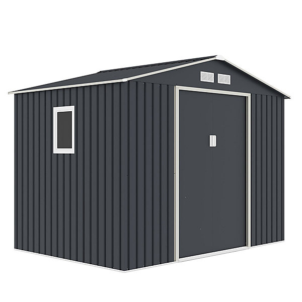 Abri de jardin métal gris 4,83 m2