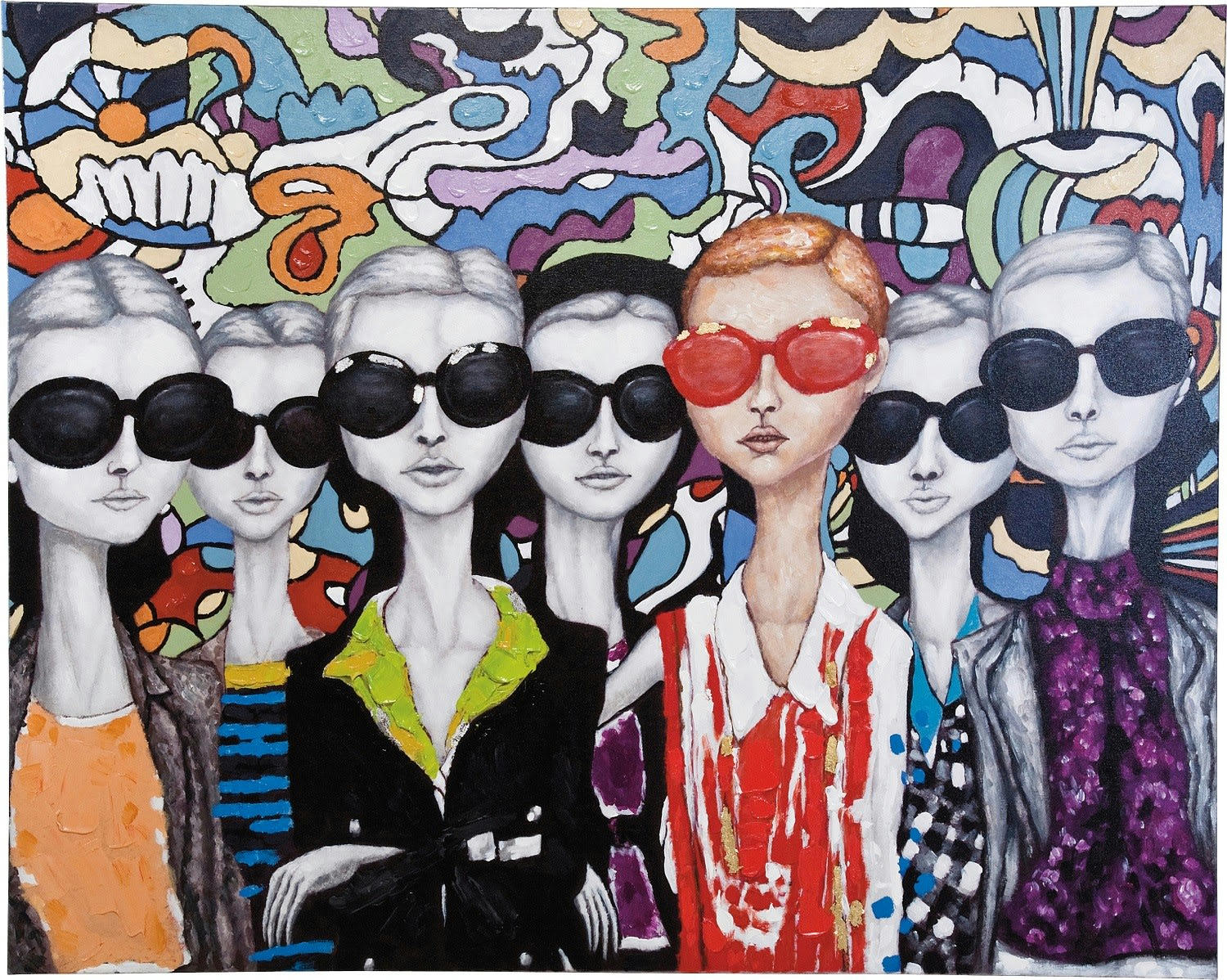SUNGLASSES - Toile femmes lunettes de soleil 150x120