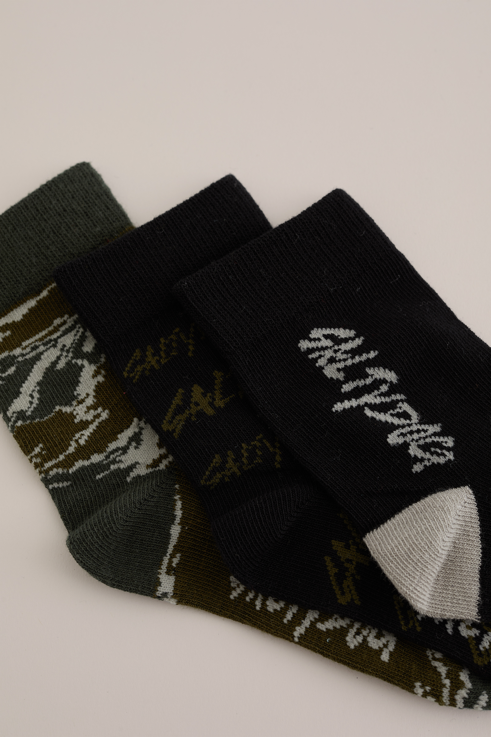 Jongens sokken met print, 3-pack