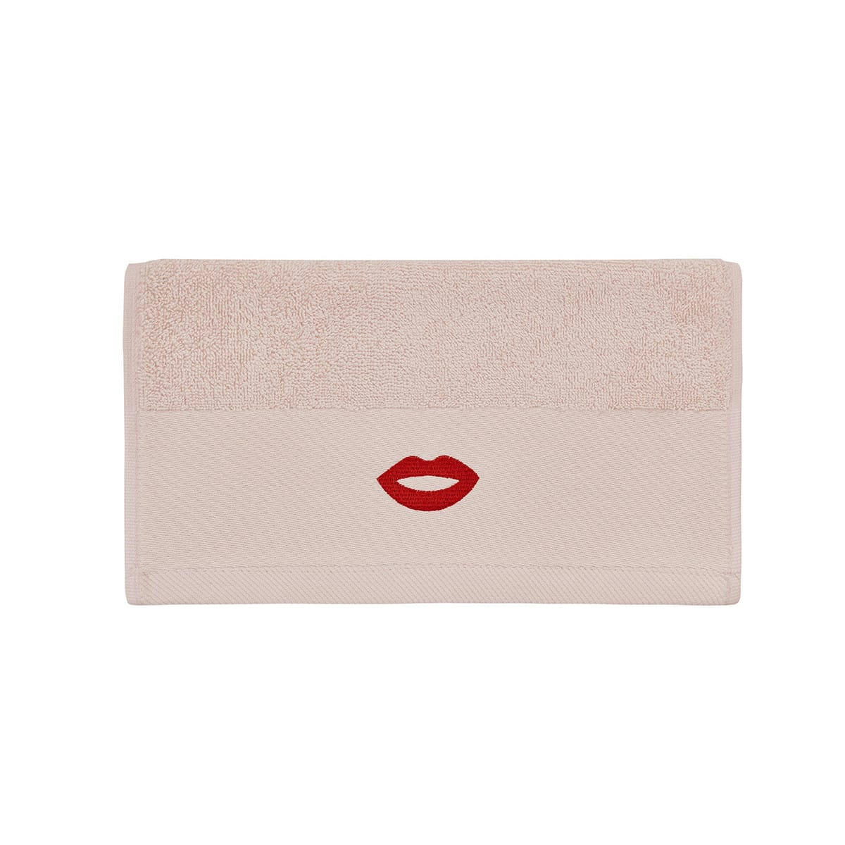 MADAME - Lot de 3 serviettes invité en coton Petale 30x50 cm