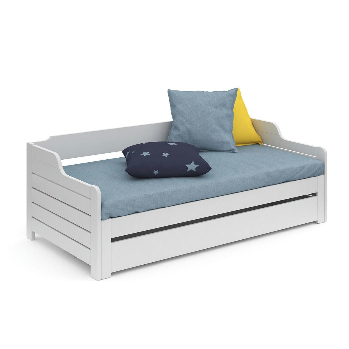 Lit banquette extensible, tiroir, sommier, Grimsby