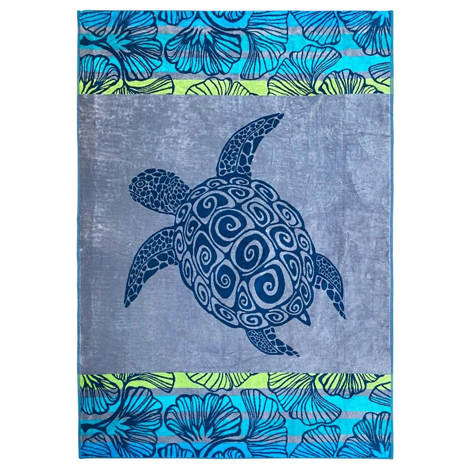 PLAGE - Serviette de plage éponge velours Jacquard Camada 140x180 400g/m²