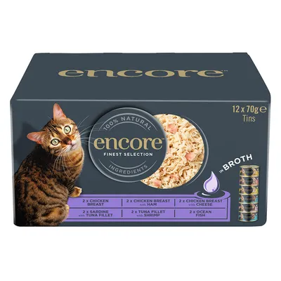 Encore Cat Tin in Broth 12 x 70g