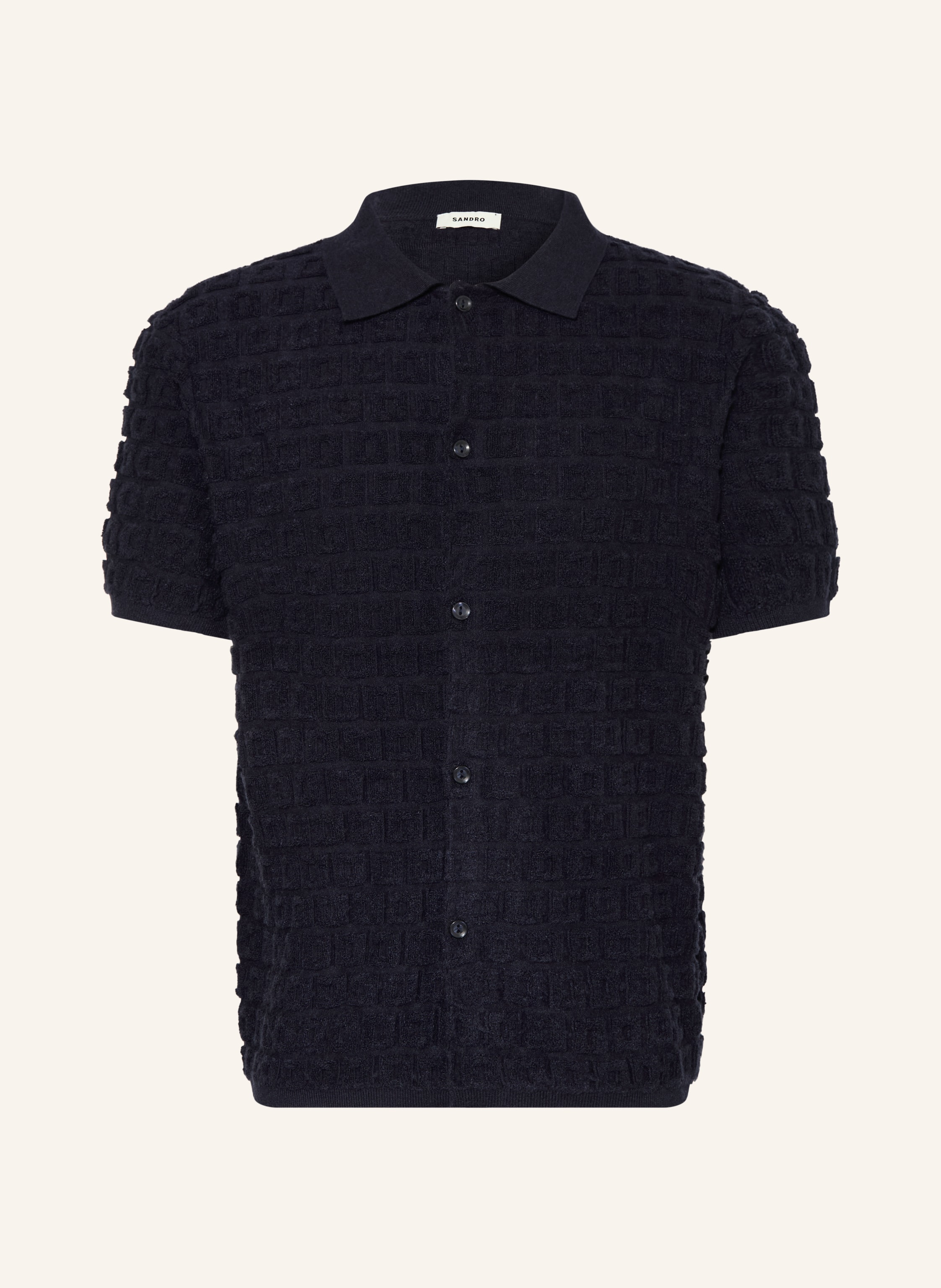 SANDRO Kurzarm-Hemd Comfort Fit