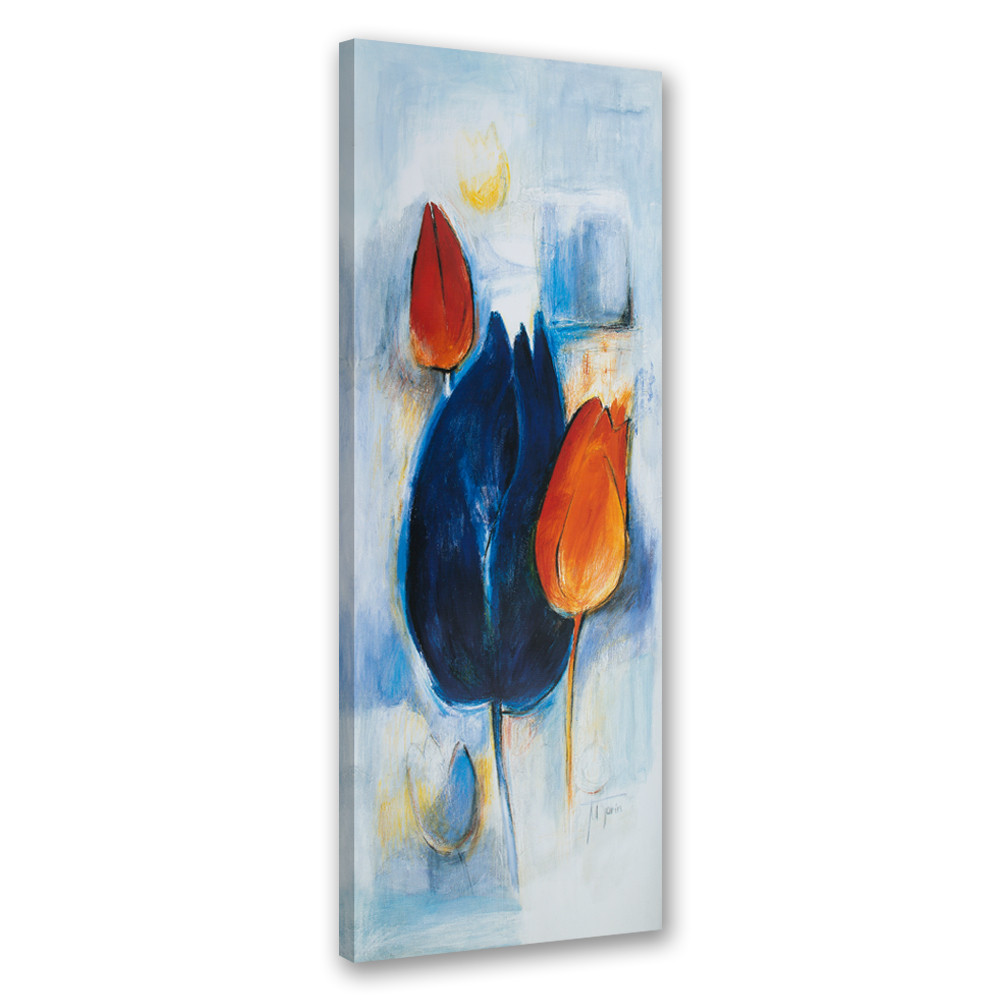 Feeby Obraz na płótnie, Bajkowe tulipany malowane 30x90