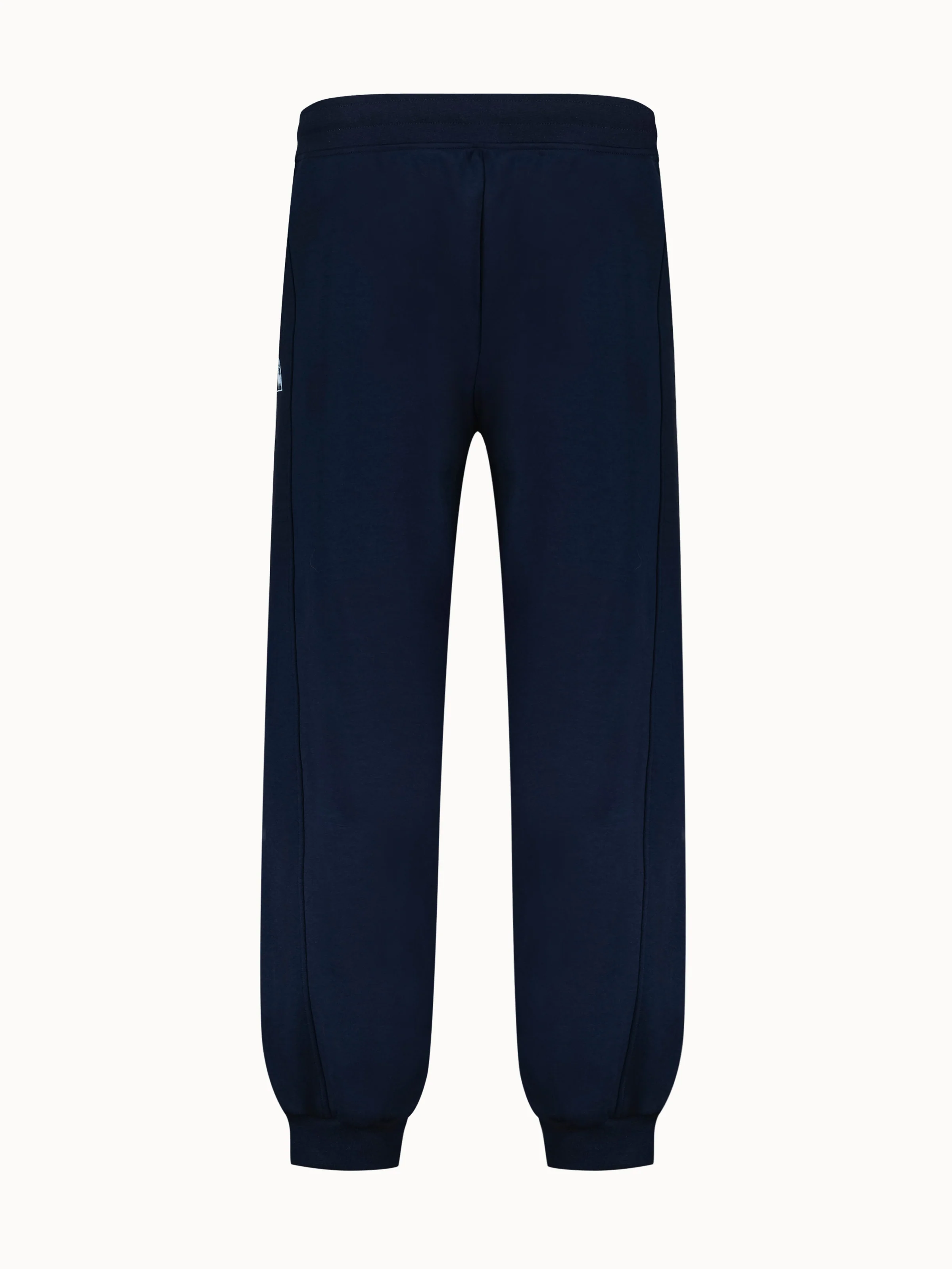Pantalon relax double face et logo triangle