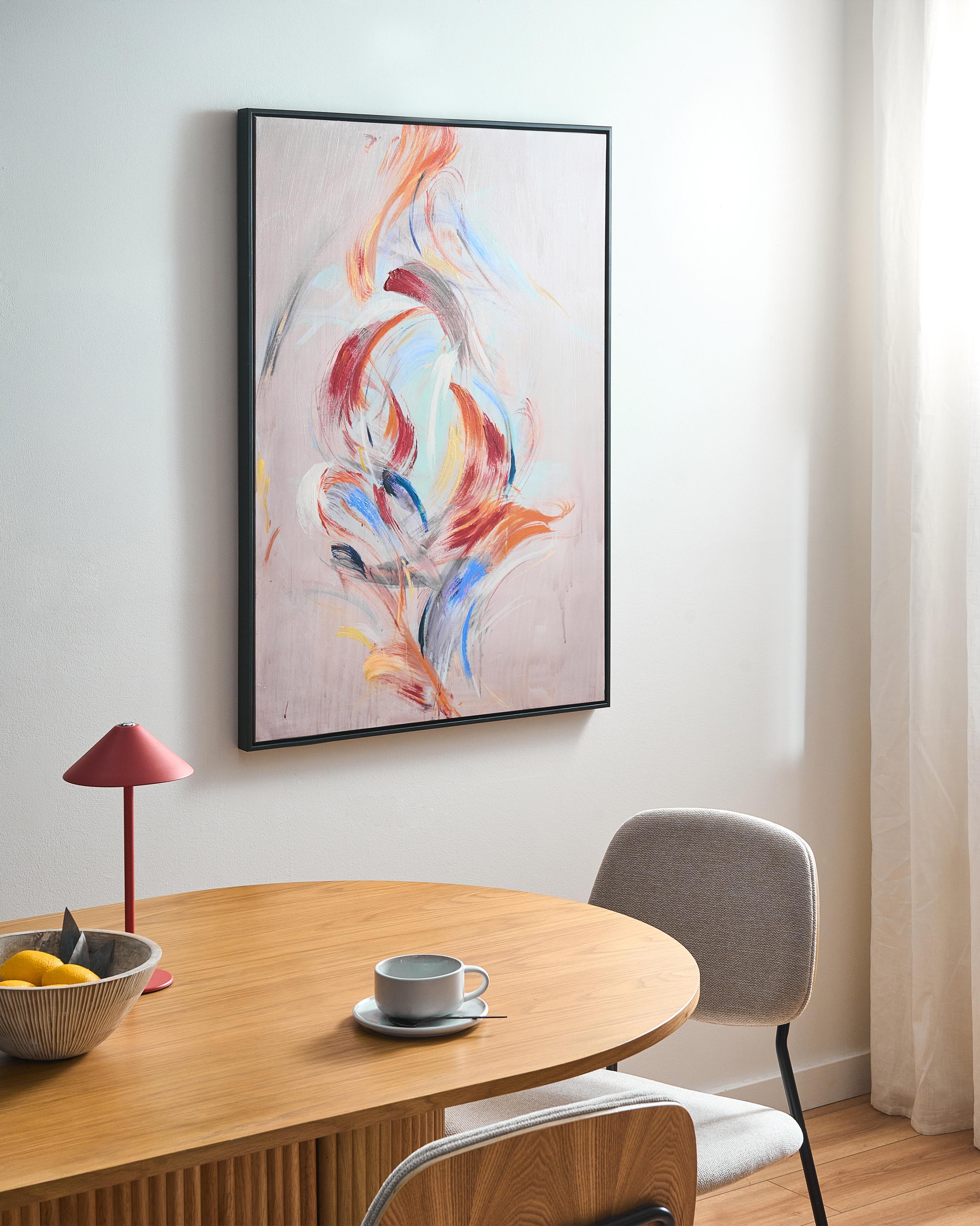 Canvas TUAM Abstract Motif Pink