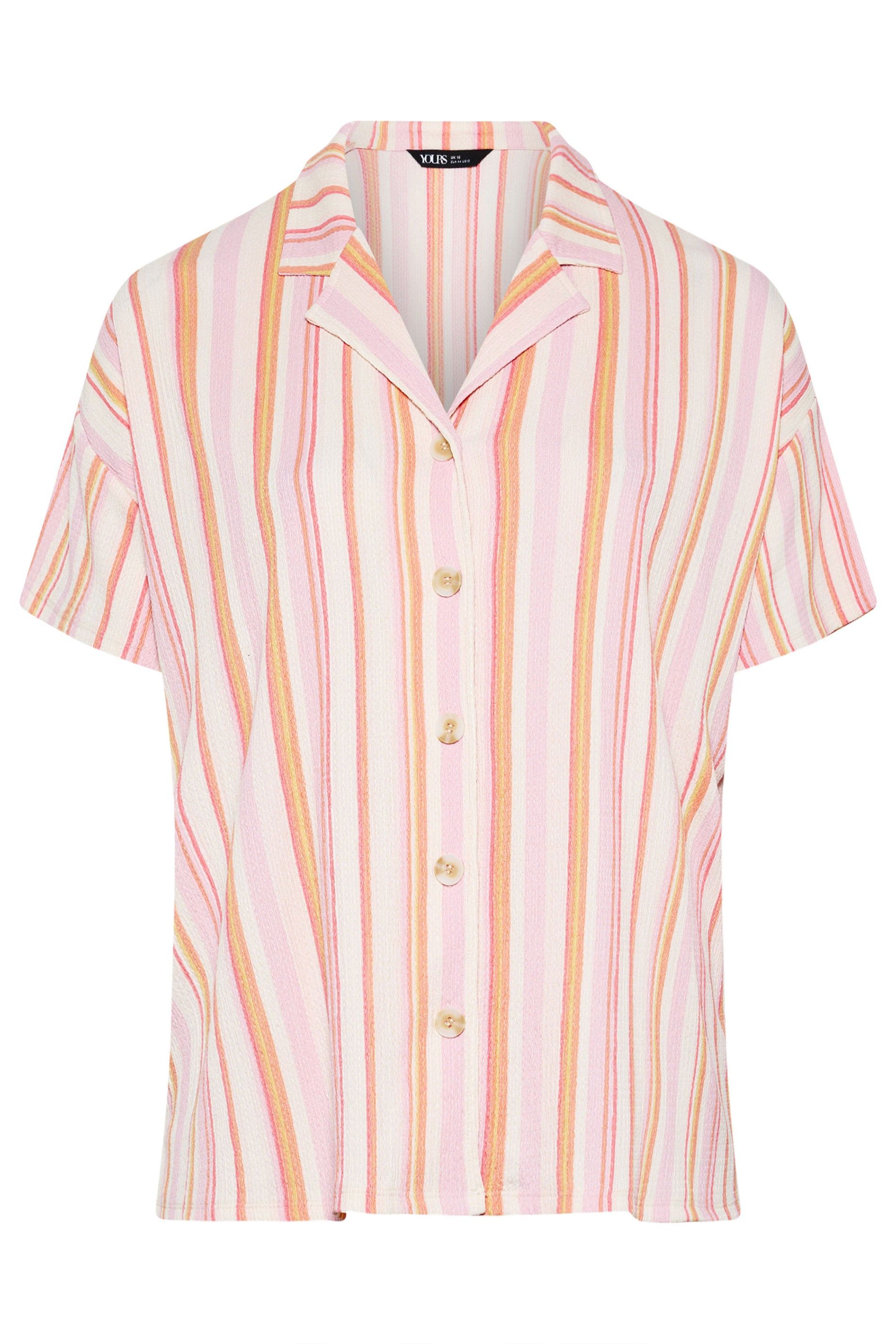 Yours Textured Stripe Shirt