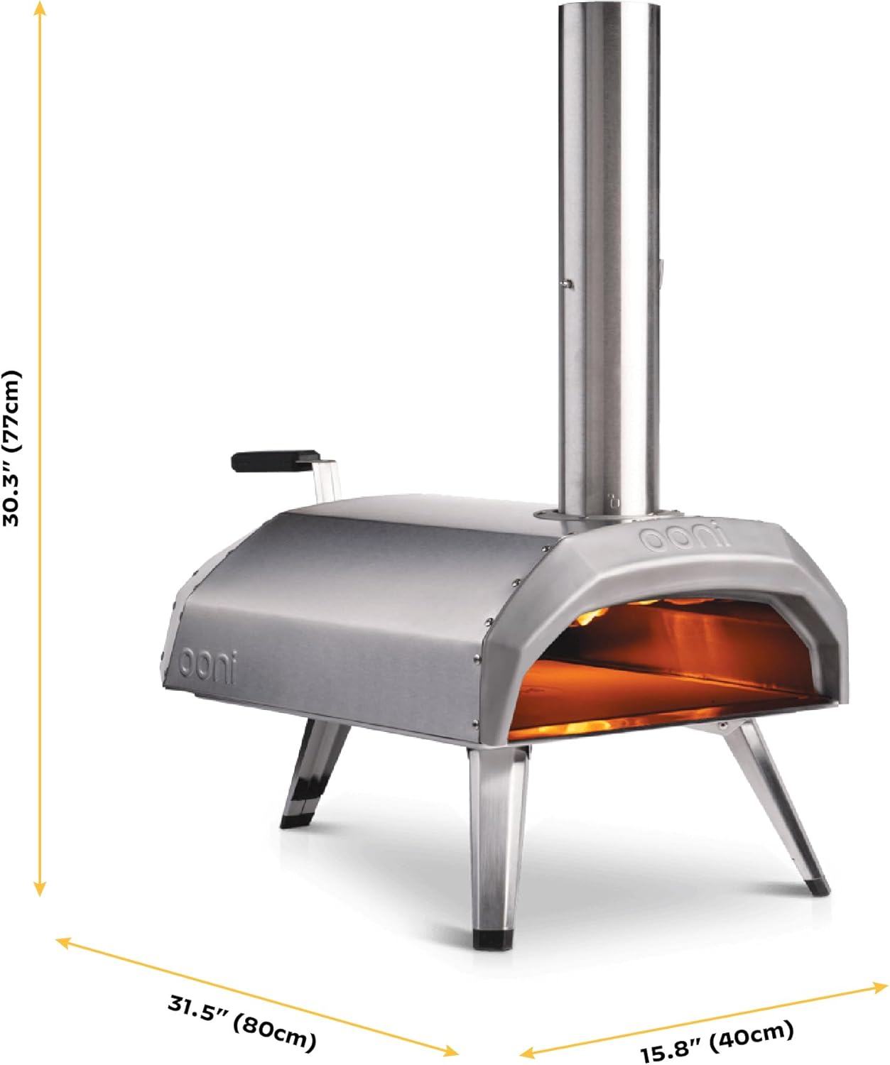 Ooni Karu 12 Multi-Fuel Outdoor Pizza Oven – Reaches 950°F and Cooks 12 Inch Pizzas and More in 60 Seconds - Portable Wood and Gas Grill with Pizza Stone  Dual Fuel Ooni Pizza Oven