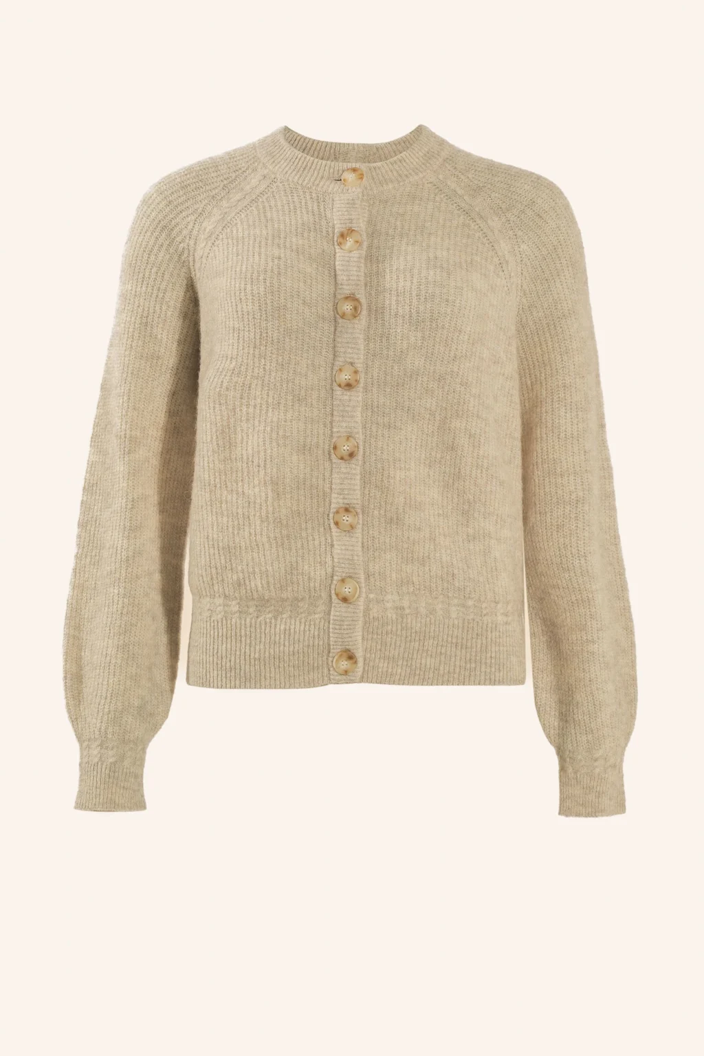 ADLYSH FEINSTRICK CARDIGAN MIT MOHAIR