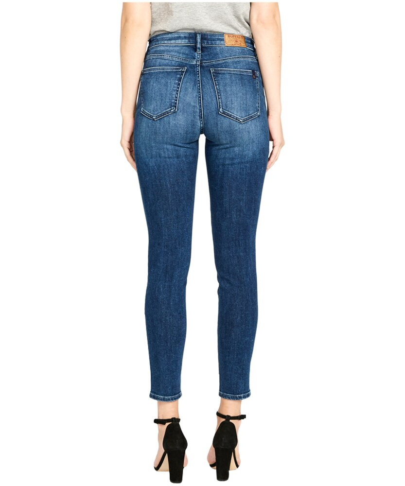Buffalo Women's Alexa Mid Rise Super Skinny Jeans Medium Indigo -