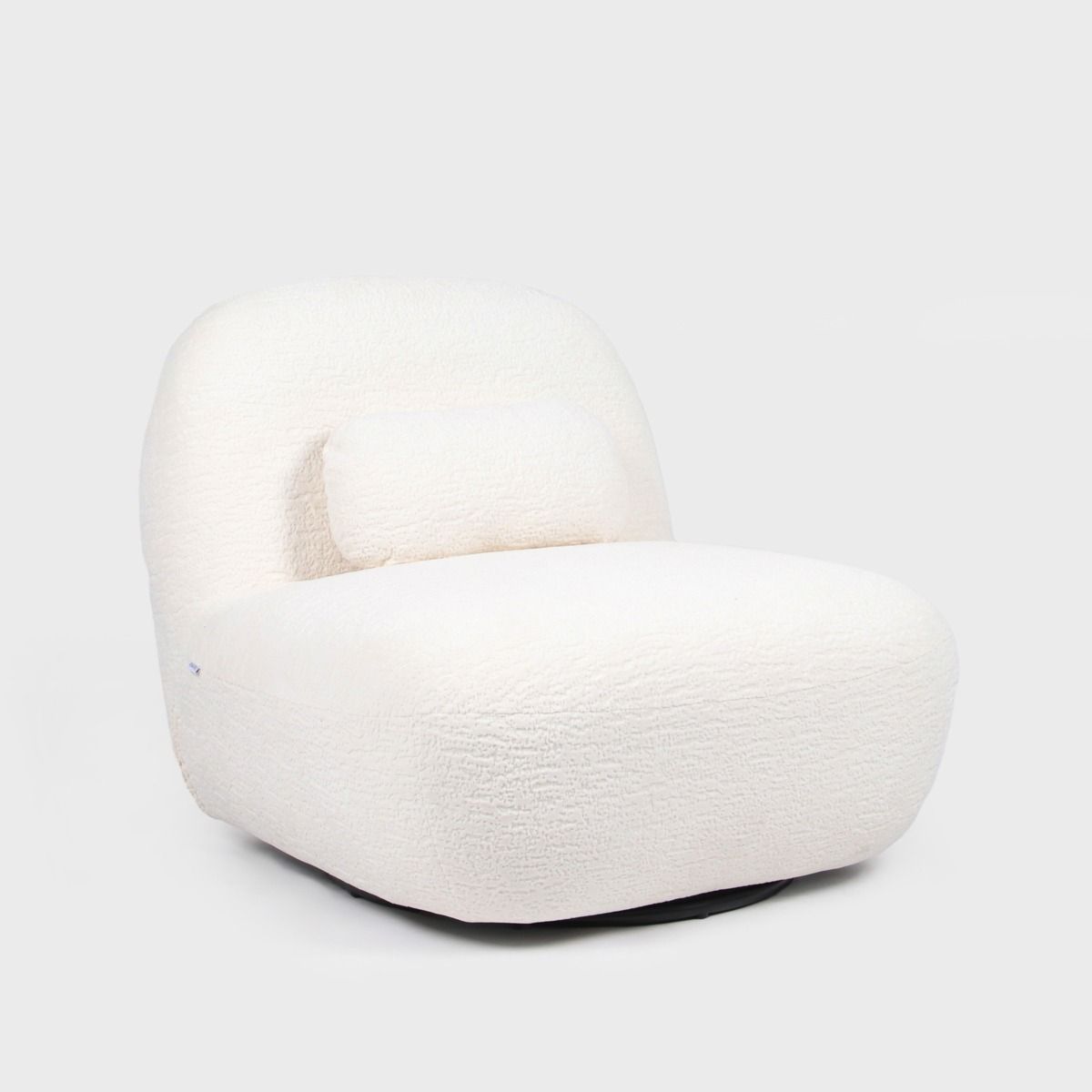 Fotel NORDVIK obrotowy ecru 82x87x74 cm