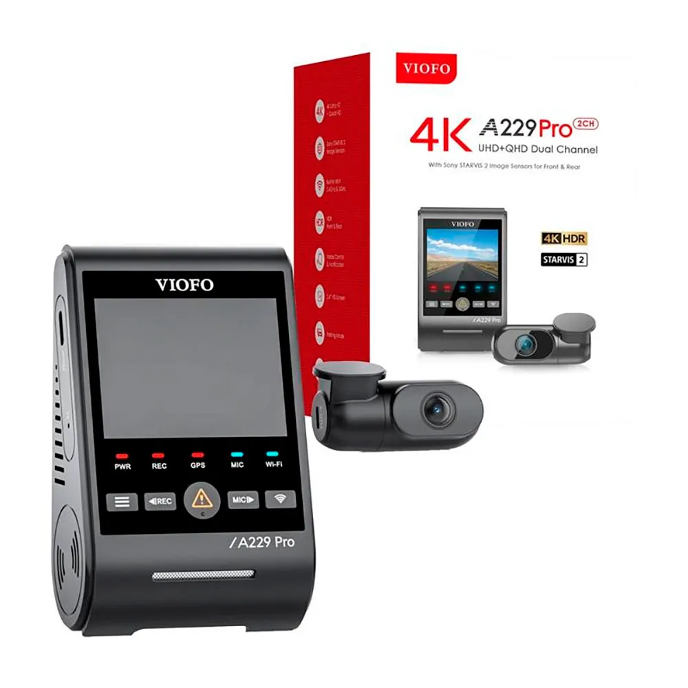 Viofo A229 PRO 2CH 4K   2K WiFi GPS Dashcam