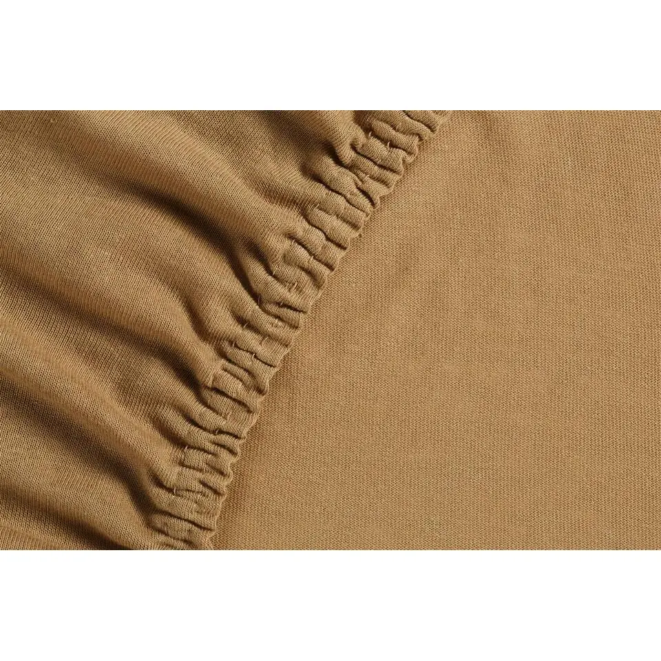 Ambiante Katoen - Splittopper Hoeslaken - 160x200/210 - Oker