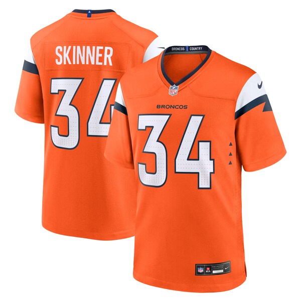 JL Skinner Denver Broncos Nike Team Game Jersey -  Orange
